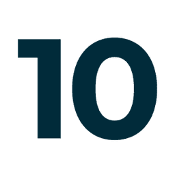 Number 10 icon