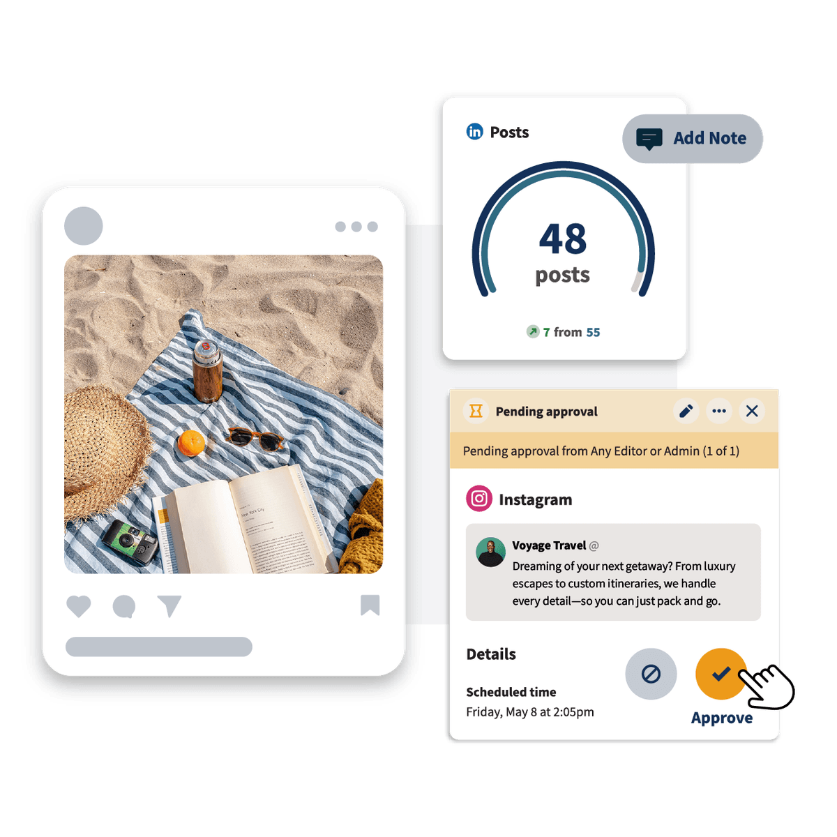 Flujos de aprobación de Hootsuite